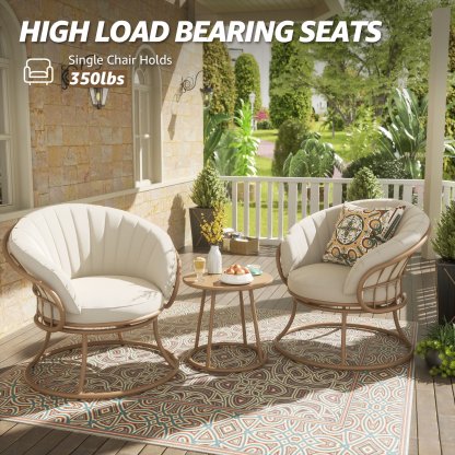 3 Pieces Outdoor Bistro Set, 