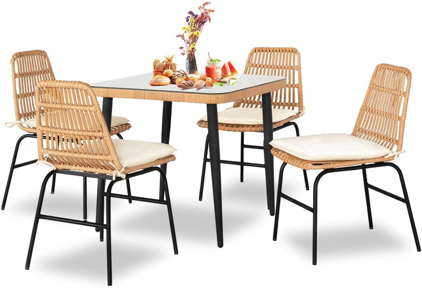 5-Piece Outdoor Patio Dining Set