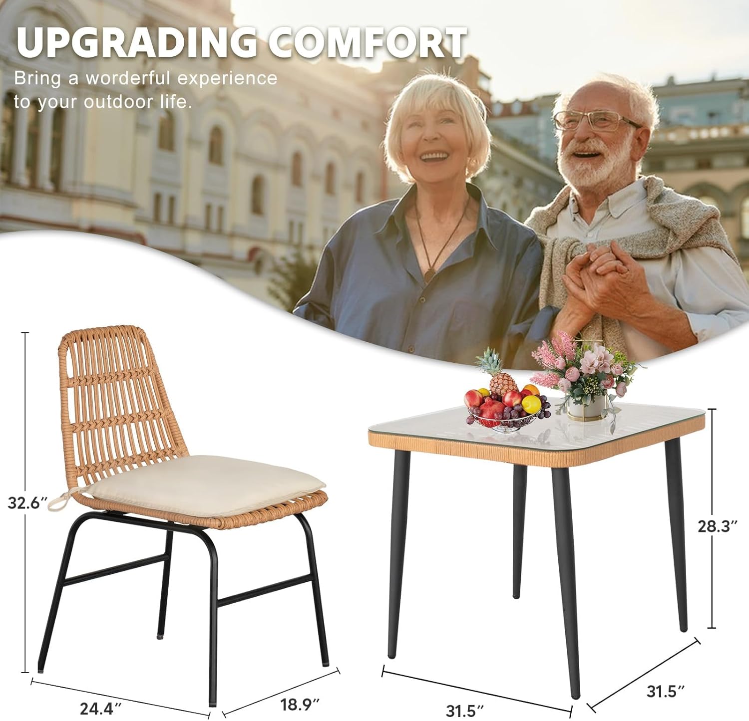 5-Piece Outdoor Patio Dining Set