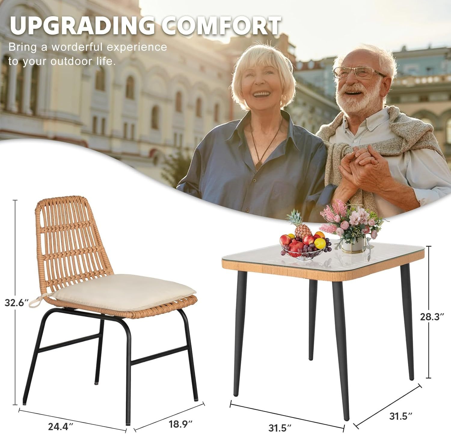 5-Piece Outdoor Patio Dining Set