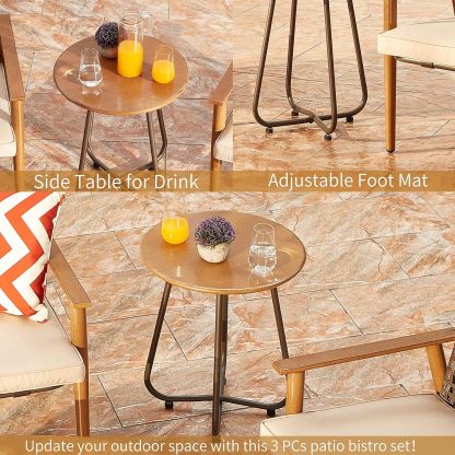 Outdoor Wicker Furniture Set of 3