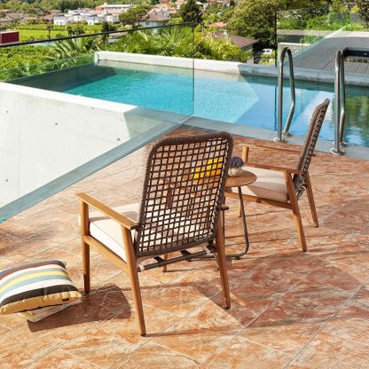 Outdoor Wicker Furniture Set of 3