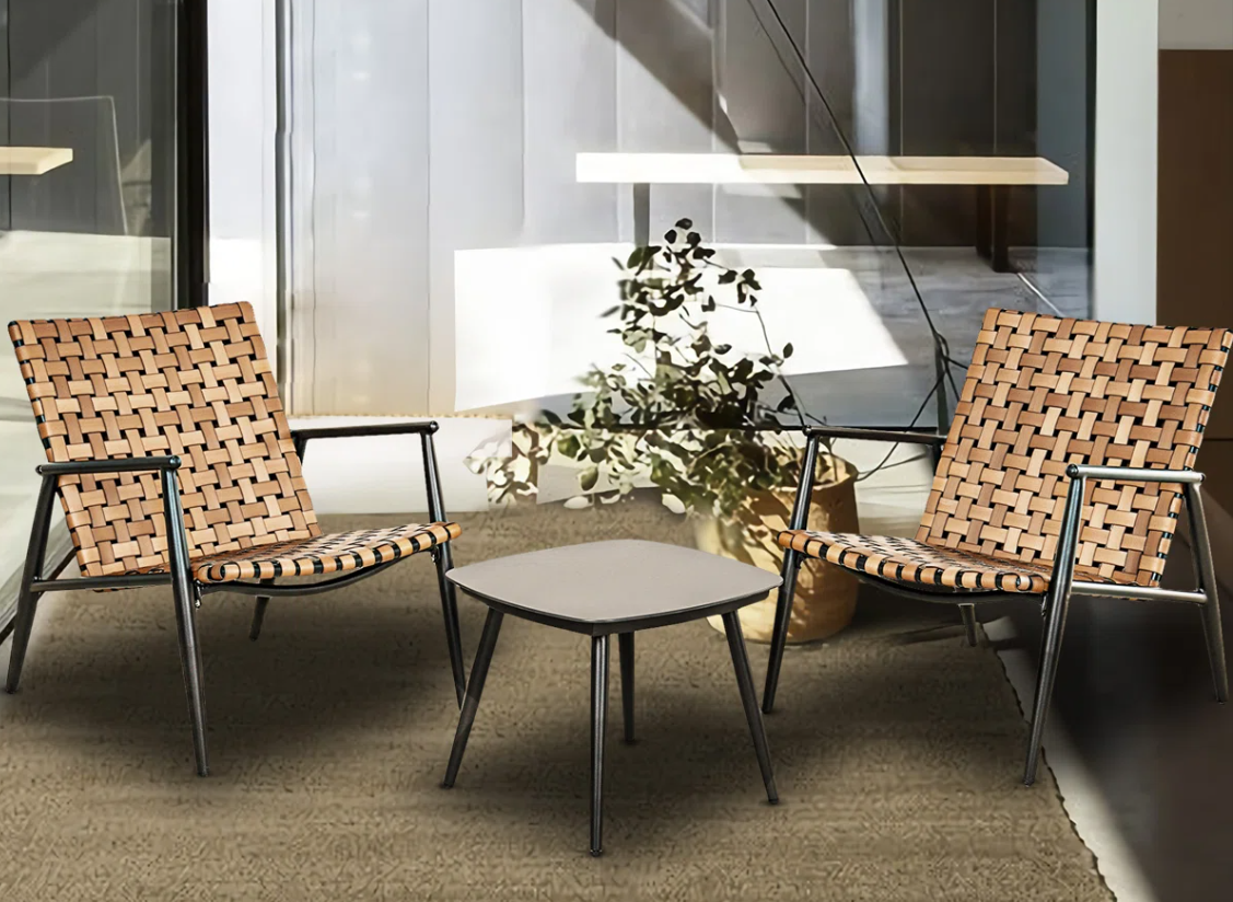 3PCS Outdoor Wicker Patio Furniture Set 