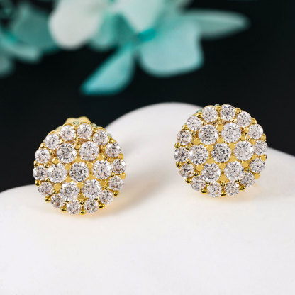 jewelry ear stud inlaid 5A cubic zircon ear stud 