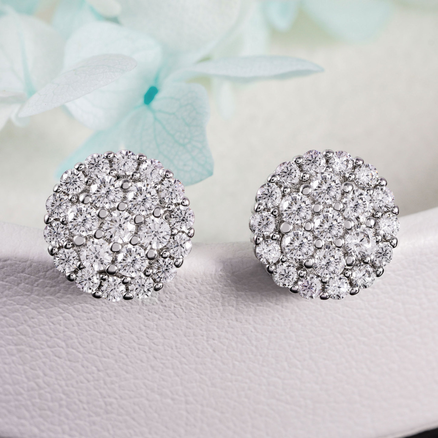 jewelry ear stud inlaid 5A cubic zircon ear stud 