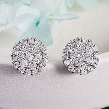 jewelry ear stud inlaid 5A cubic zircon ear stud 