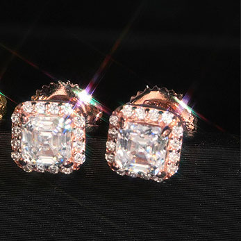 fashion jewelry S925 silver man inlaid moissanite ring