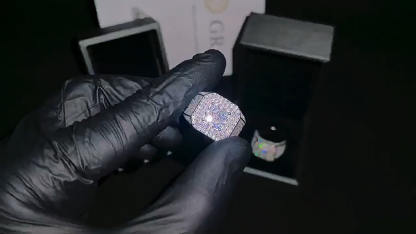 silver moissanite simple wedding ring couples fashion ring