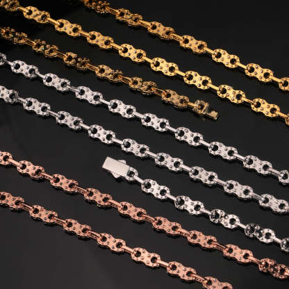 Hip hop trend bracelet 925 silver inlaid moissanite bracelet