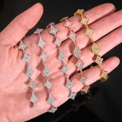 Personalized trend 925 silver moissanite bracelet