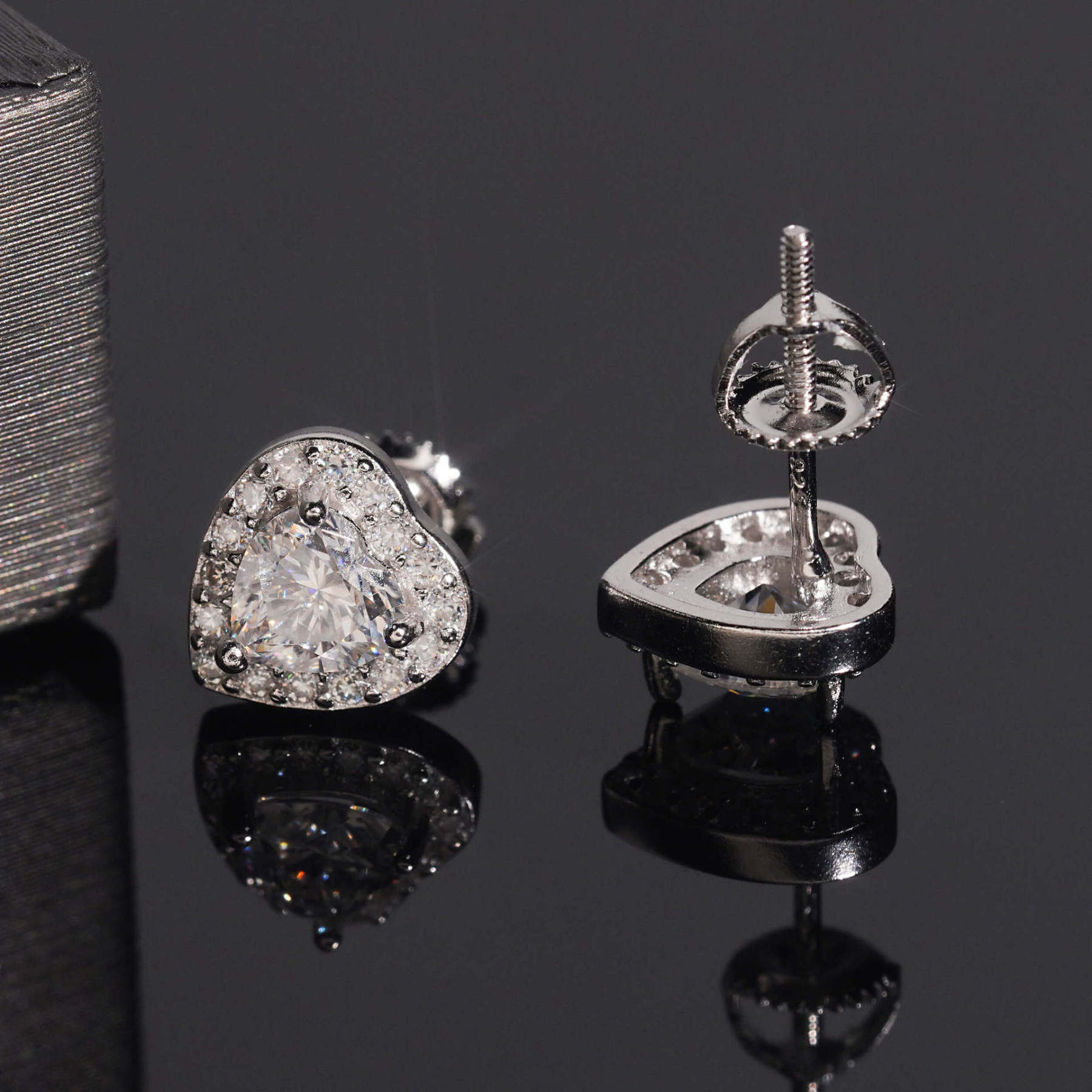 fashion jewelry S925 silver man inlaid moissanite ring