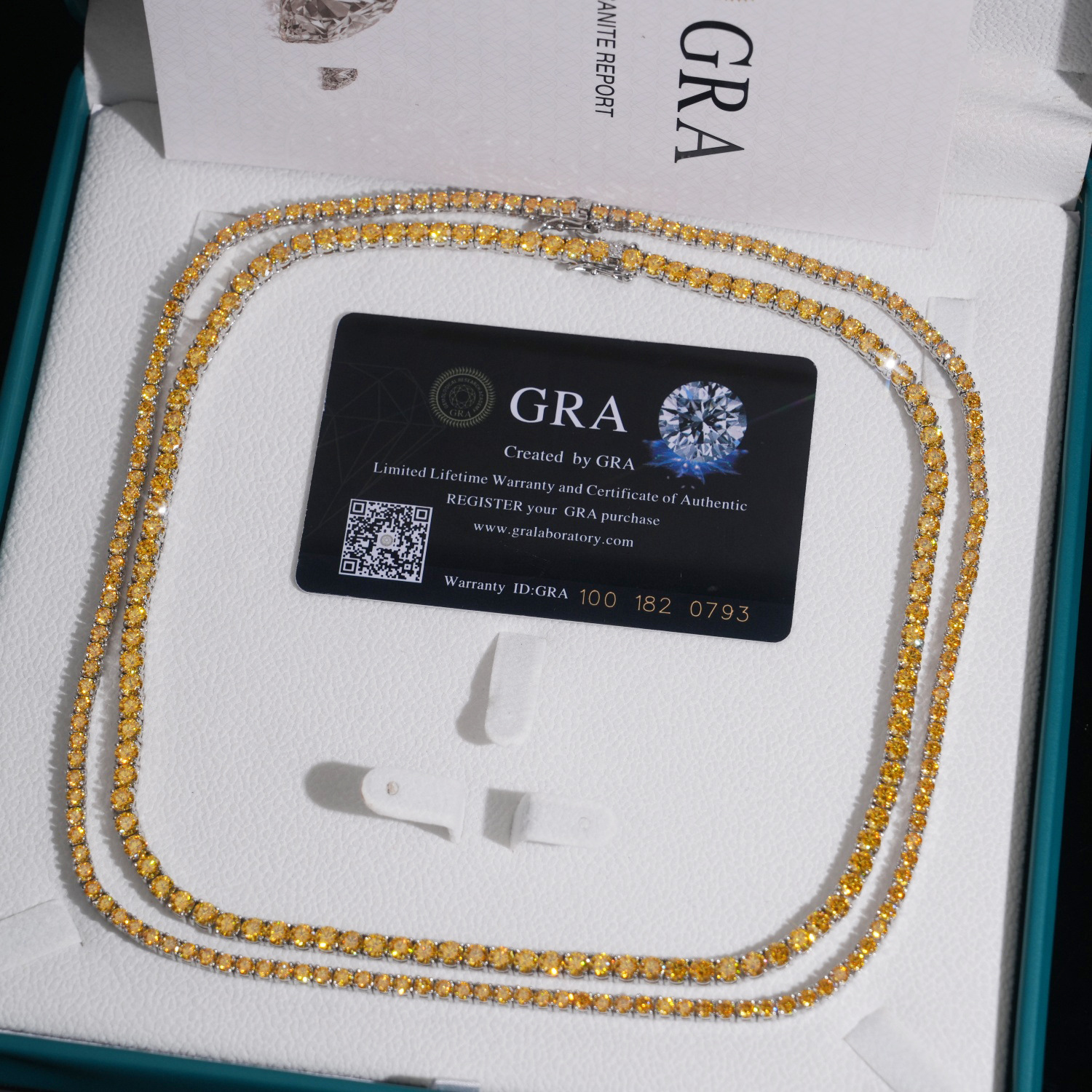 New Arrivals S925 silver inlaid moissanite bracelet 4mm golden tennis bracelet