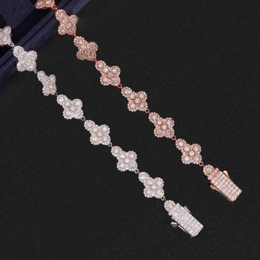 13mm cross Cuban necklace copper inlaid cubic zirconia Cuban necklace