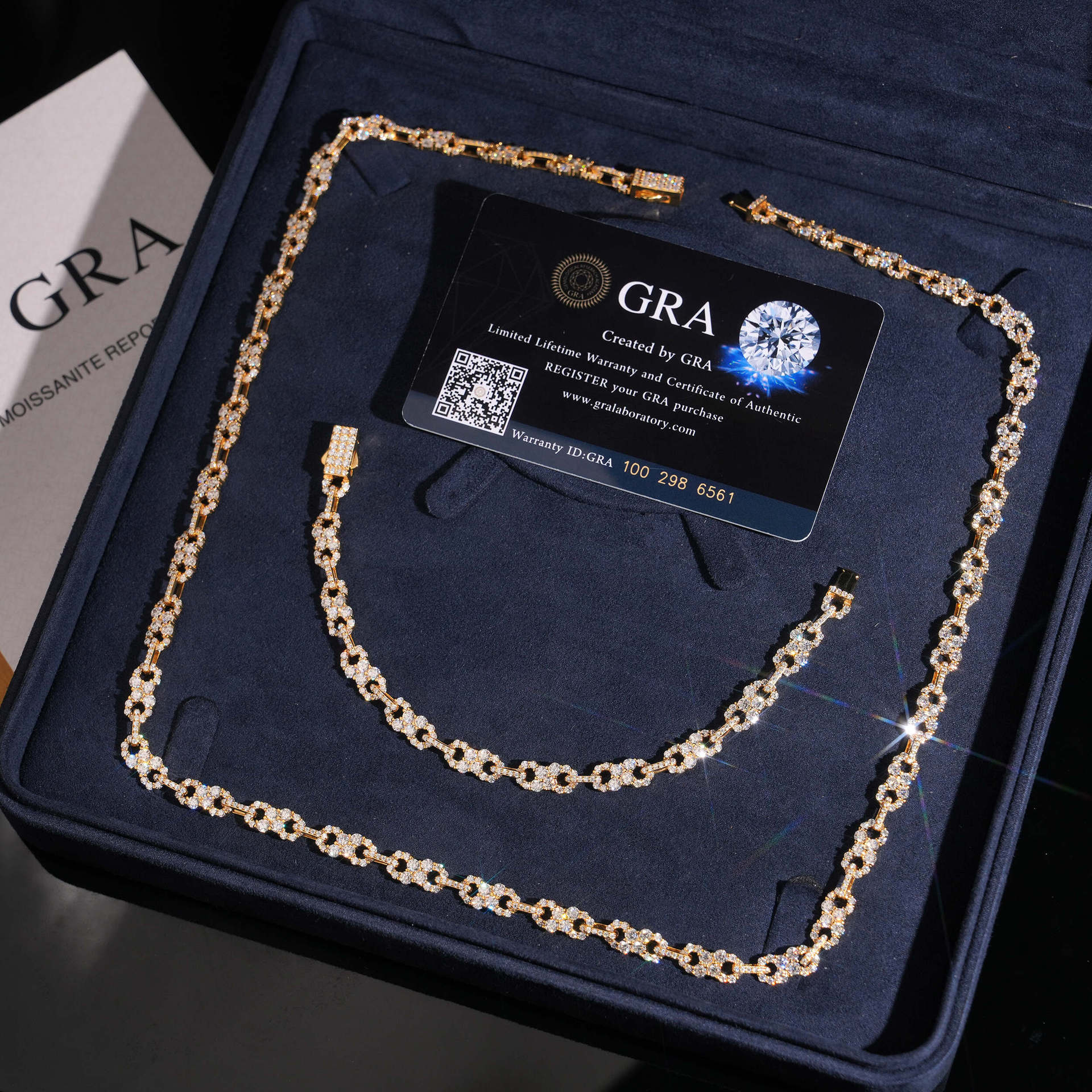 Hip hop trend bracelet 925 silver inlaid moissanite bracelet