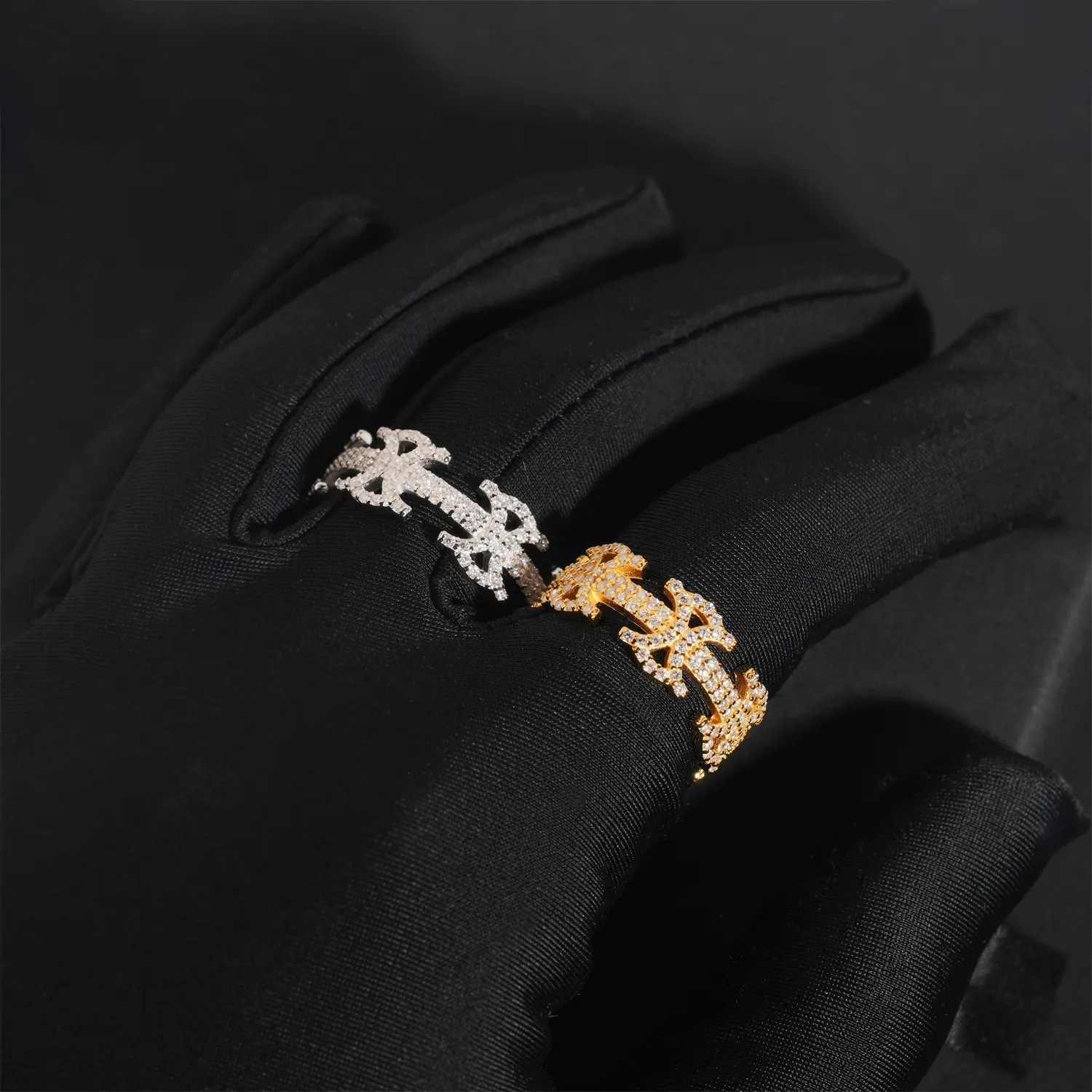 Men women personalized fashionable wedding ring s925 silver moissanite rings
