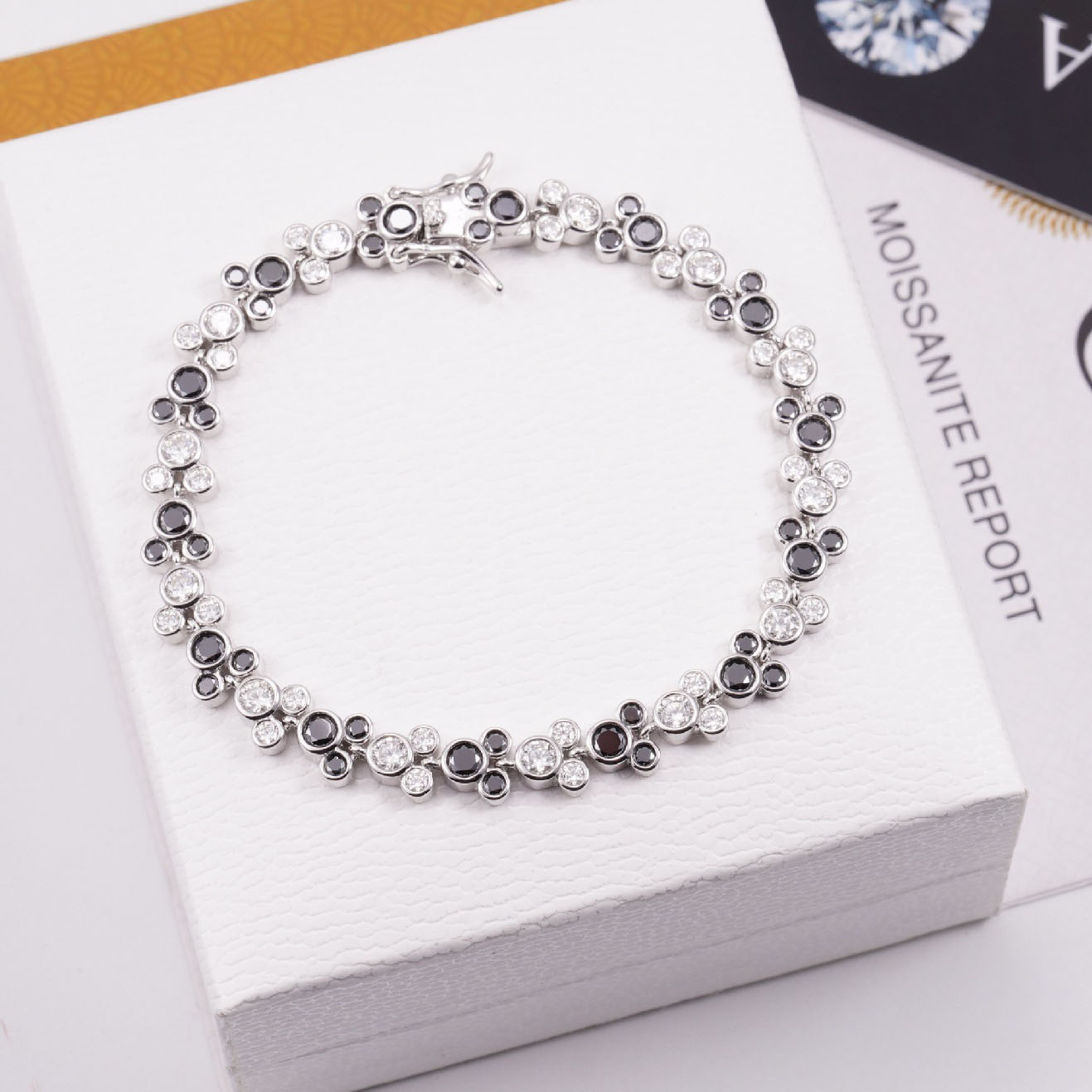 9.3mm Light Luxury Fashion Bracelet S925 Silver Moissanite Bracelet