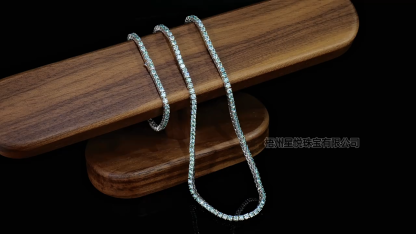 Blue green moissanite bracelet