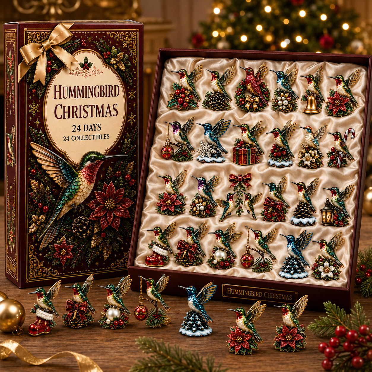 24-Day Advent Calendar Hummingbird Blind Box | Countdown Christmas Gift - 2