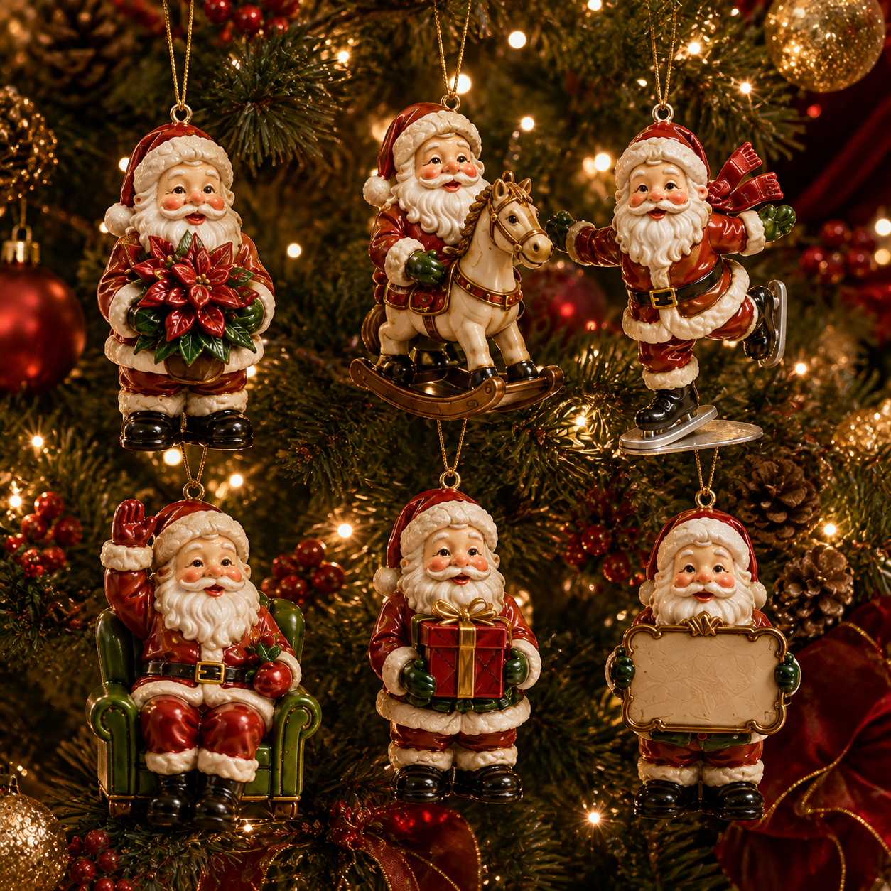 ✨24-Day Christmas Countdown Advent Calendar – Vintage Santa Series - 2