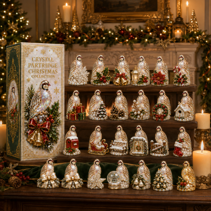 24-Day Partridge Advent Calendar | Hand-Painted Figurine Countdown Gift - 2