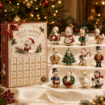 Duck 24-Day Advent Calendar – Christmas Countdown Collectible Figurines - 8