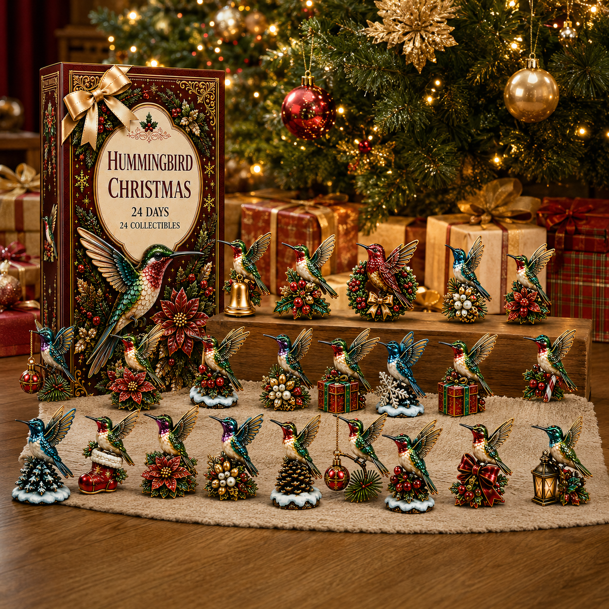24-Day Advent Calendar Hummingbird Blind Box | Countdown Christmas Gift - 4