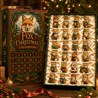 ✨24-Day Christmas Countdown Advent Calendar –Fox decoration - 1