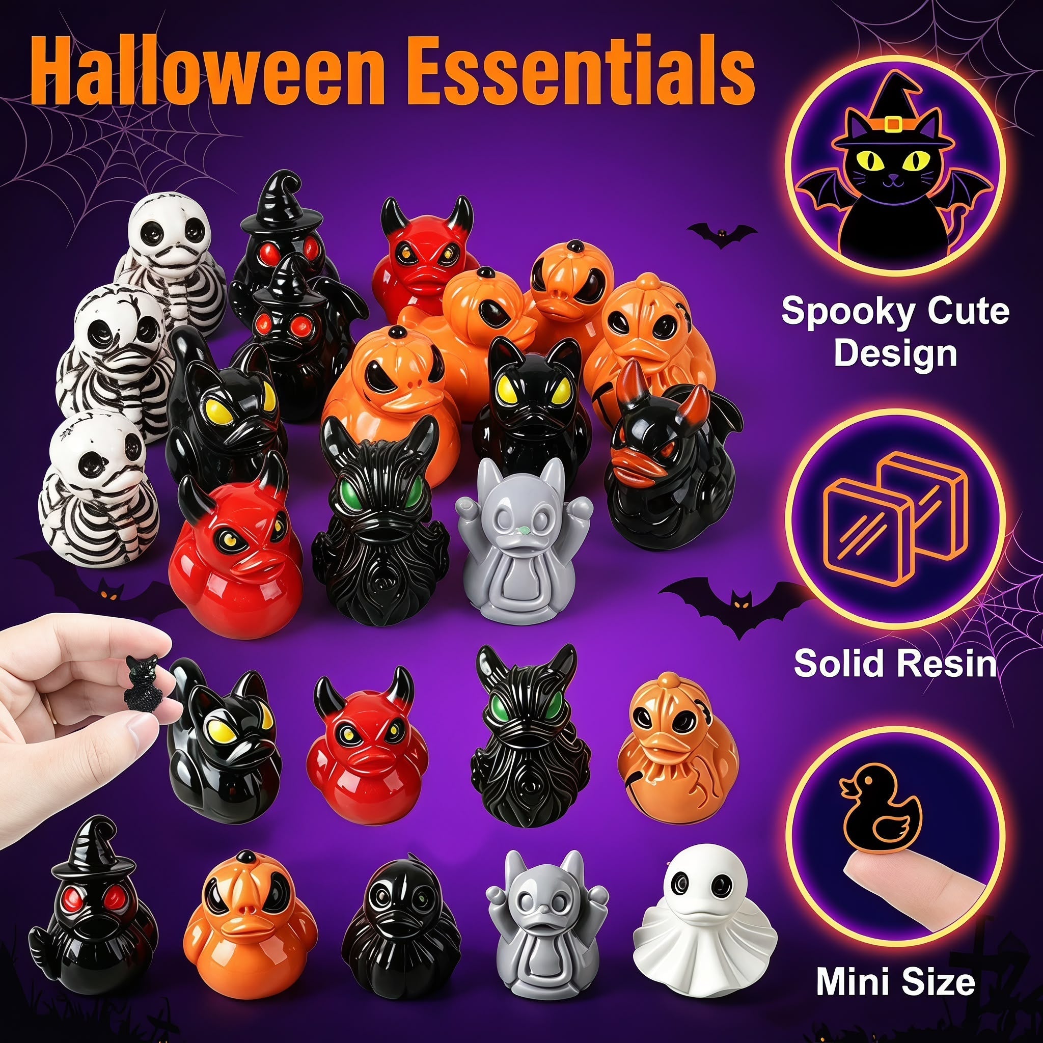 Halloween Decoration Resin Duck