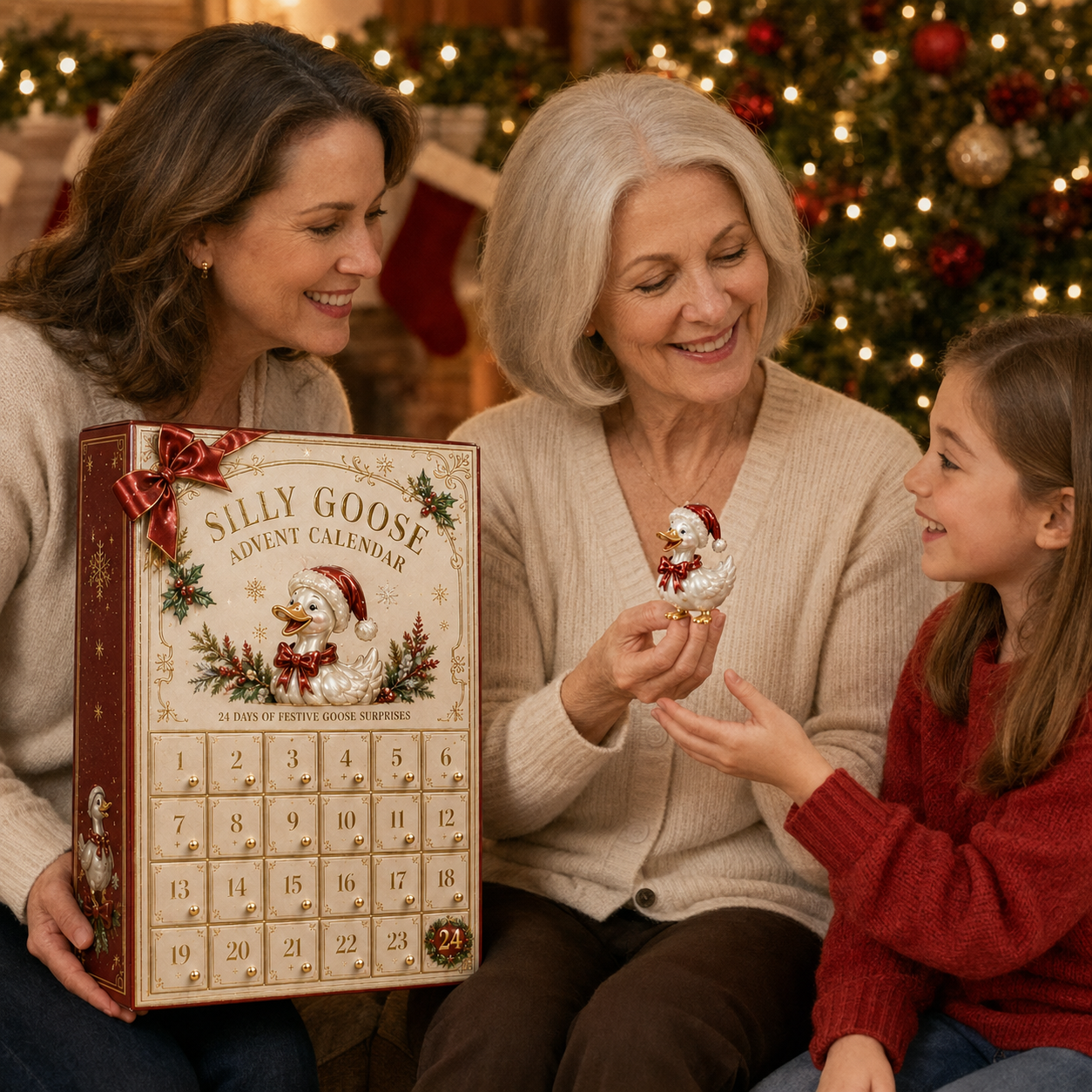 Duck 24-Day Advent Calendar – Christmas Countdown Collectible Figurines - 7