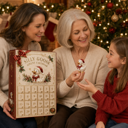 Duck 24-Day Advent Calendar – Christmas Countdown Collectible Figurines - 7