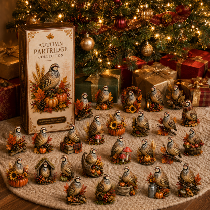 24-Day Partridge Advent Calendar | Hand-Painted Figurine Countdown Gift - 5