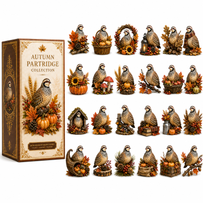 24-Day Partridge Advent Calendar | Hand-Painted Figurine Countdown Gift - 19