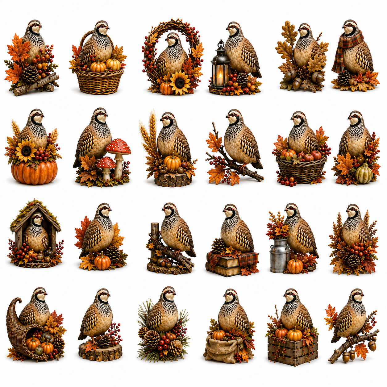 24-Day Partridge Advent Calendar | Hand-Painted Figurine Countdown Gift - 18