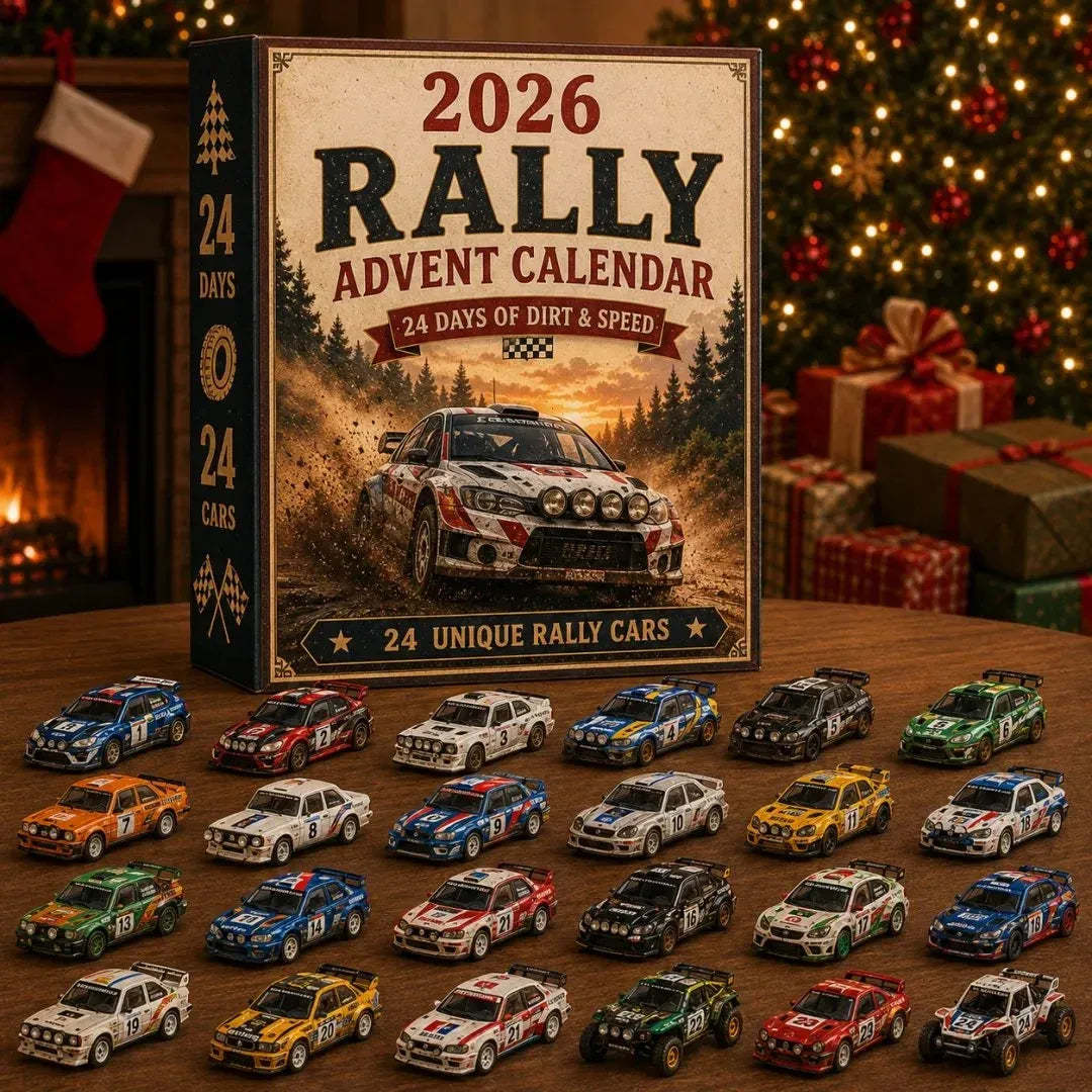 🏎️ 2026 Rally Racing Advent Calendar – 24 Days of Dirt & Speed, 24 Collectible Rally Cars