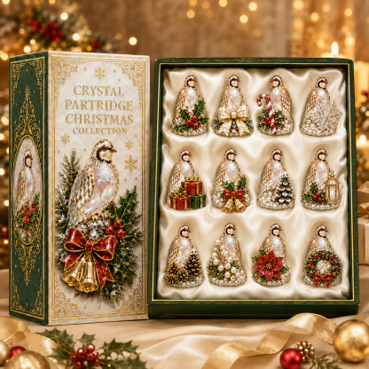24-Day Partridge Advent Calendar | Hand-Painted Figurine Countdown Gift - 12