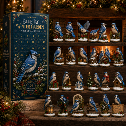 Blue Jay 24-Day Advent Calendar – Christmas Countdown Collectible Figurines - 13
