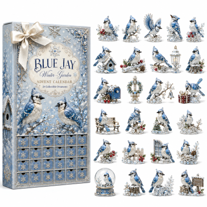 Blue Jay 24-Day Advent Calendar – Christmas Countdown Collectible Figurines - 9