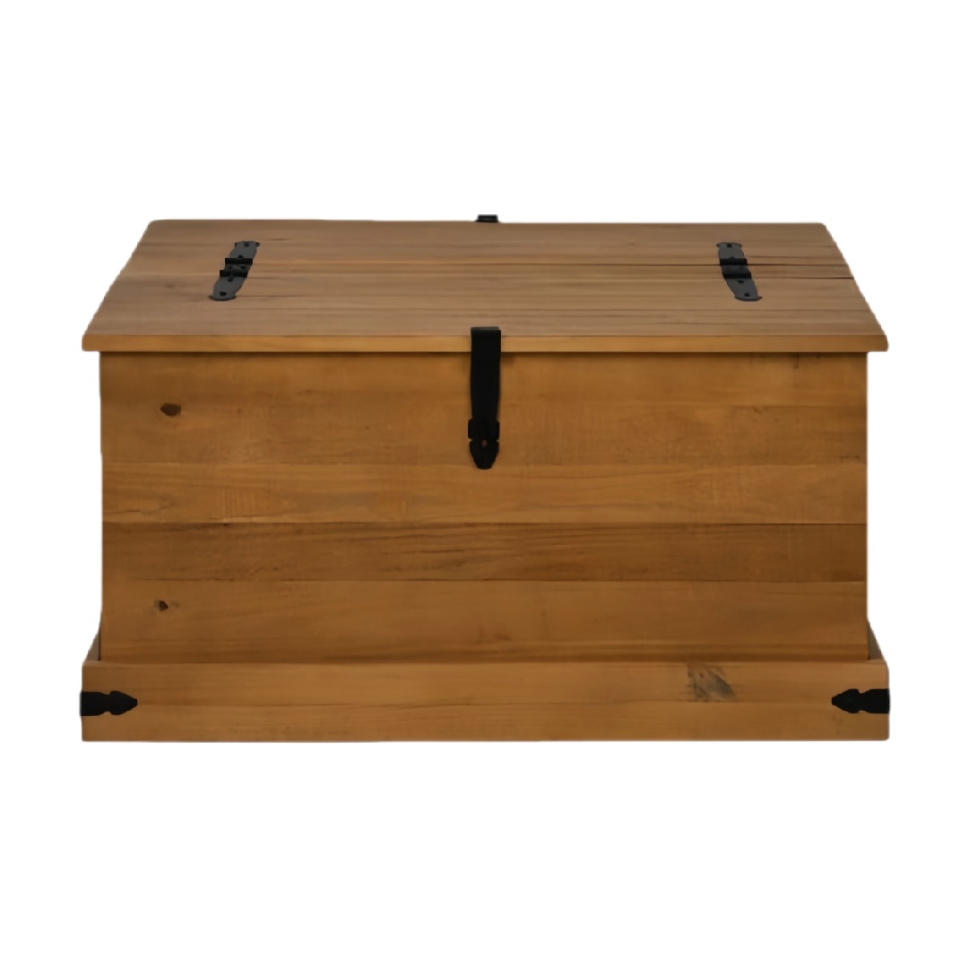 Solid Wood Storage Chest with Lift-Top Lid-furniblend.com