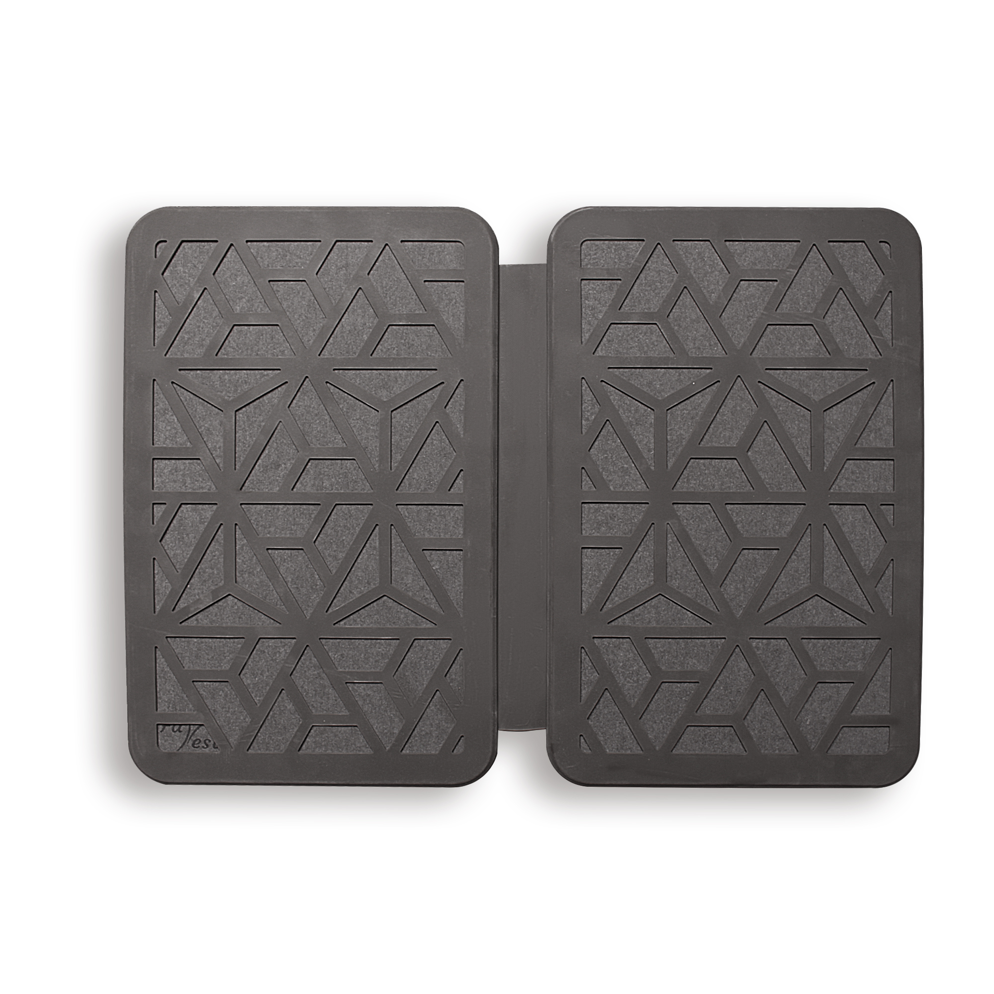 Farest Stone Dish Drying Mat – Quick Drying, Super-Absorbent Foldable Dish Pad with Silicone Webbing for Dish Protection, Fast-Drying, Dark Grey
