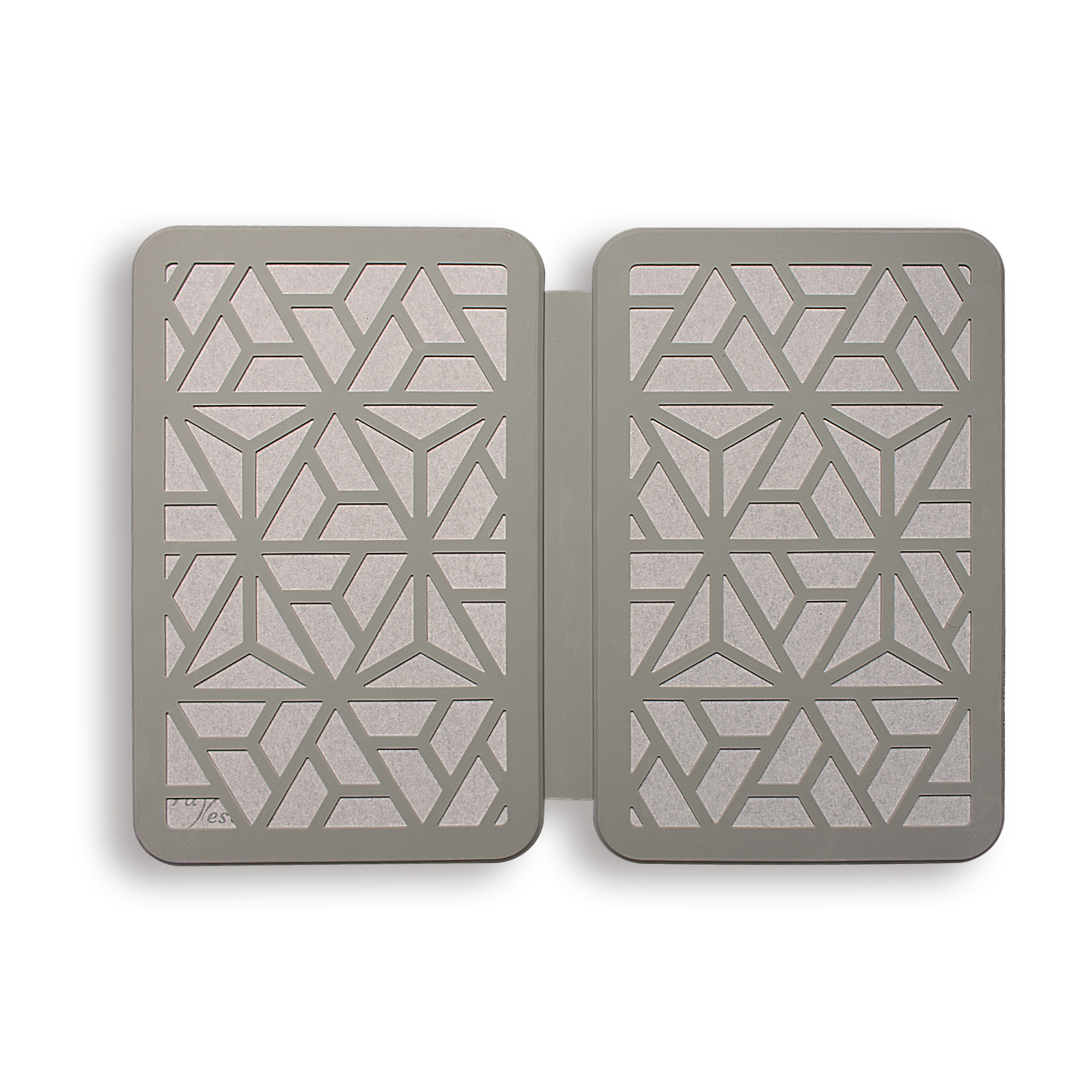 Farest Stone Dish Drying Mat – Quick Drying, Super-Absorbent Foldable Dry Pad with Silicone Webbing for Dish Protection, Fast-Drying, Light Grey