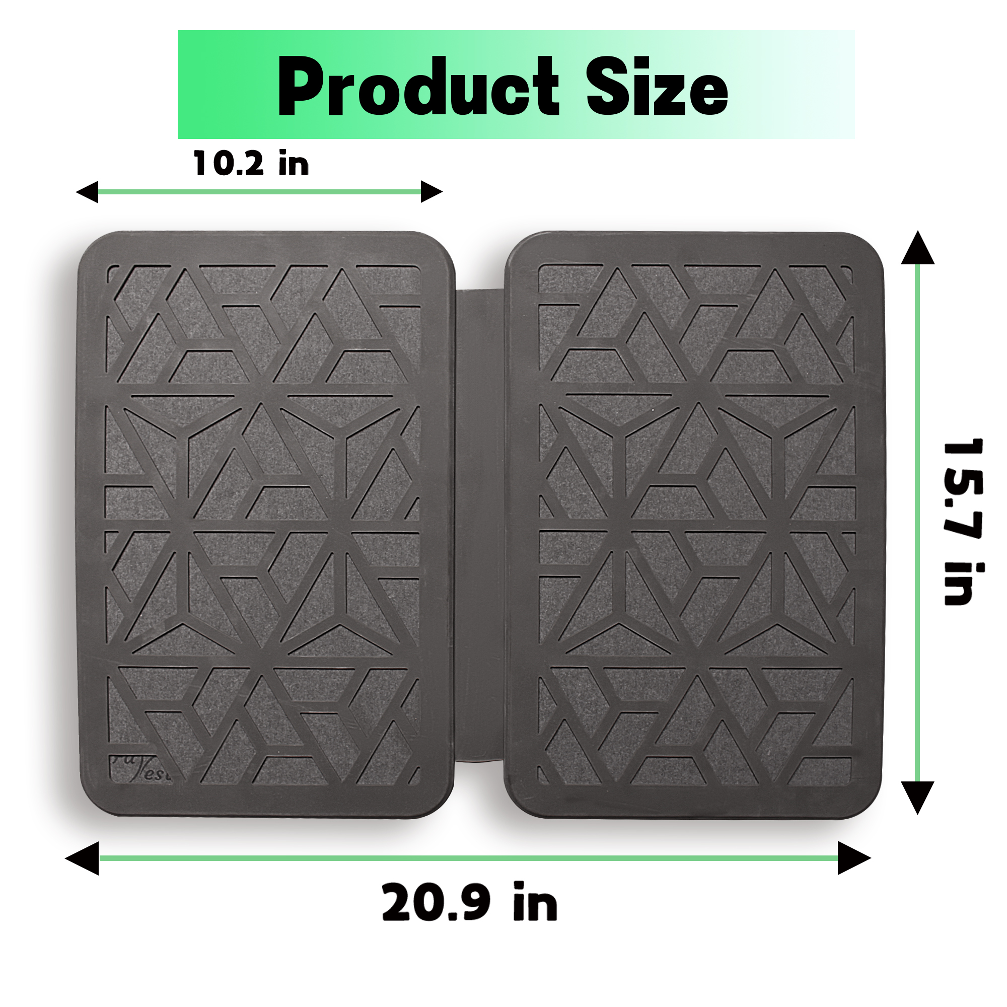 Farest Stone Dish Drying Mat – Quick Drying, Super-Absorbent Foldable Dish Pad with Silicone Webbing for Dish Protection, Fast-Drying, Dark Grey