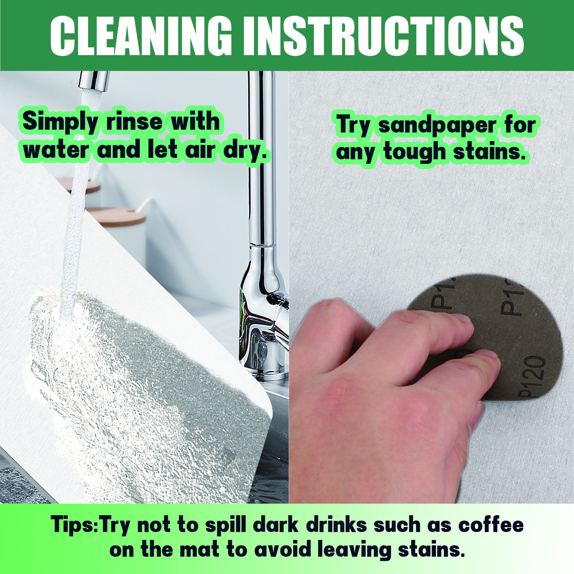 [Copy]Farest Stone Dish Drying Mat – Quick Drying, Super-Absorbent Foldable Dish Pad with Silicone Webbing for Dish Protection, Fast-Drying, Dark Grey