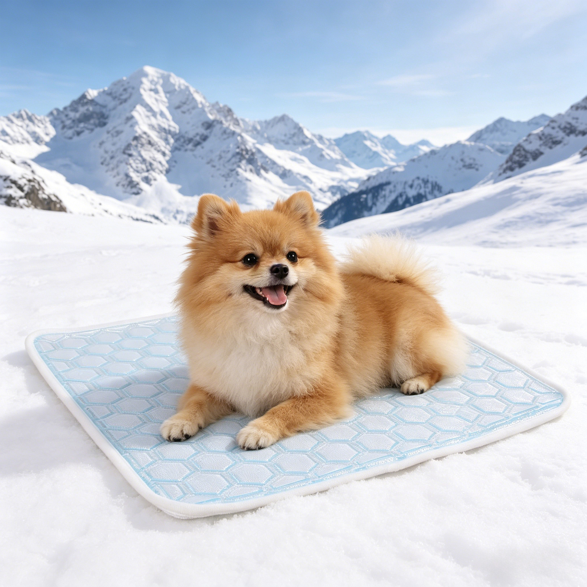 Dog Cooling Mat, Pet Cooling Mat with Non-Toxic Solid Gel, Self-Cooling Pad for Dogs, Waterproof, Durable Cooling Bed for Indoor, Outdoor, Summer