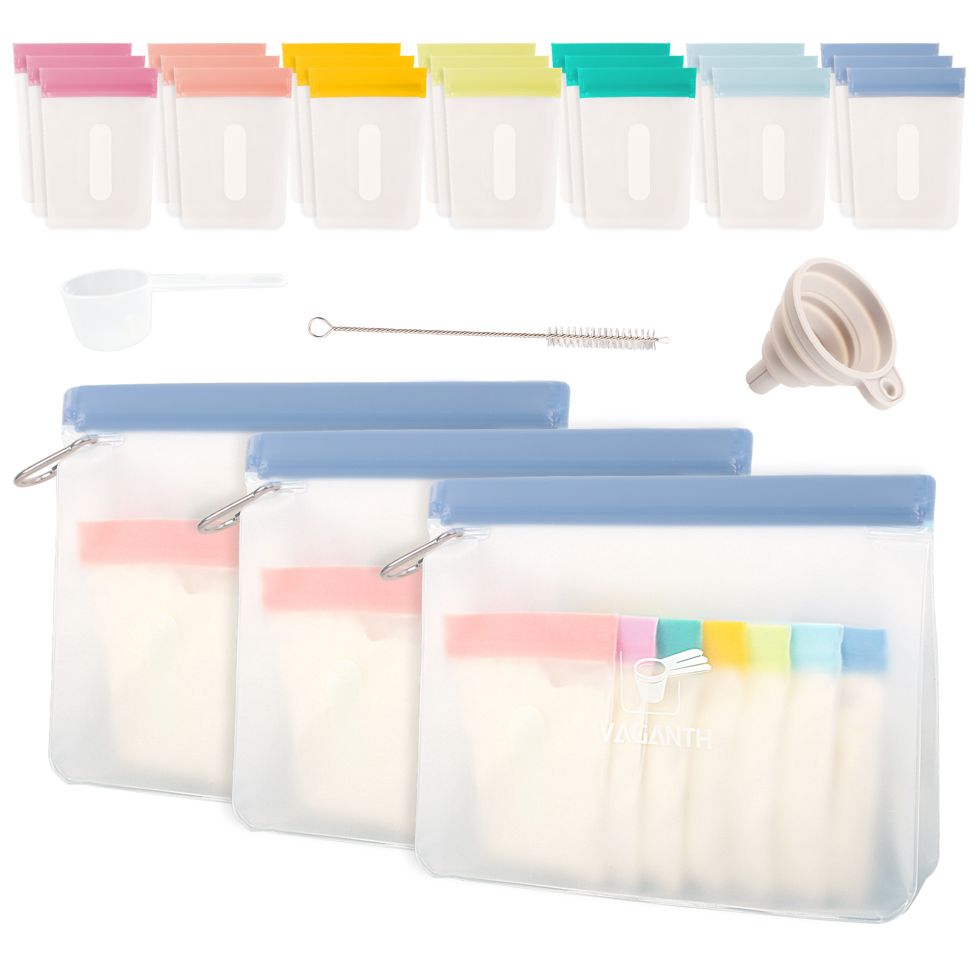 Reusable Protein Powder Container To Go, Protein Powder Travel Container Set, 3 pack