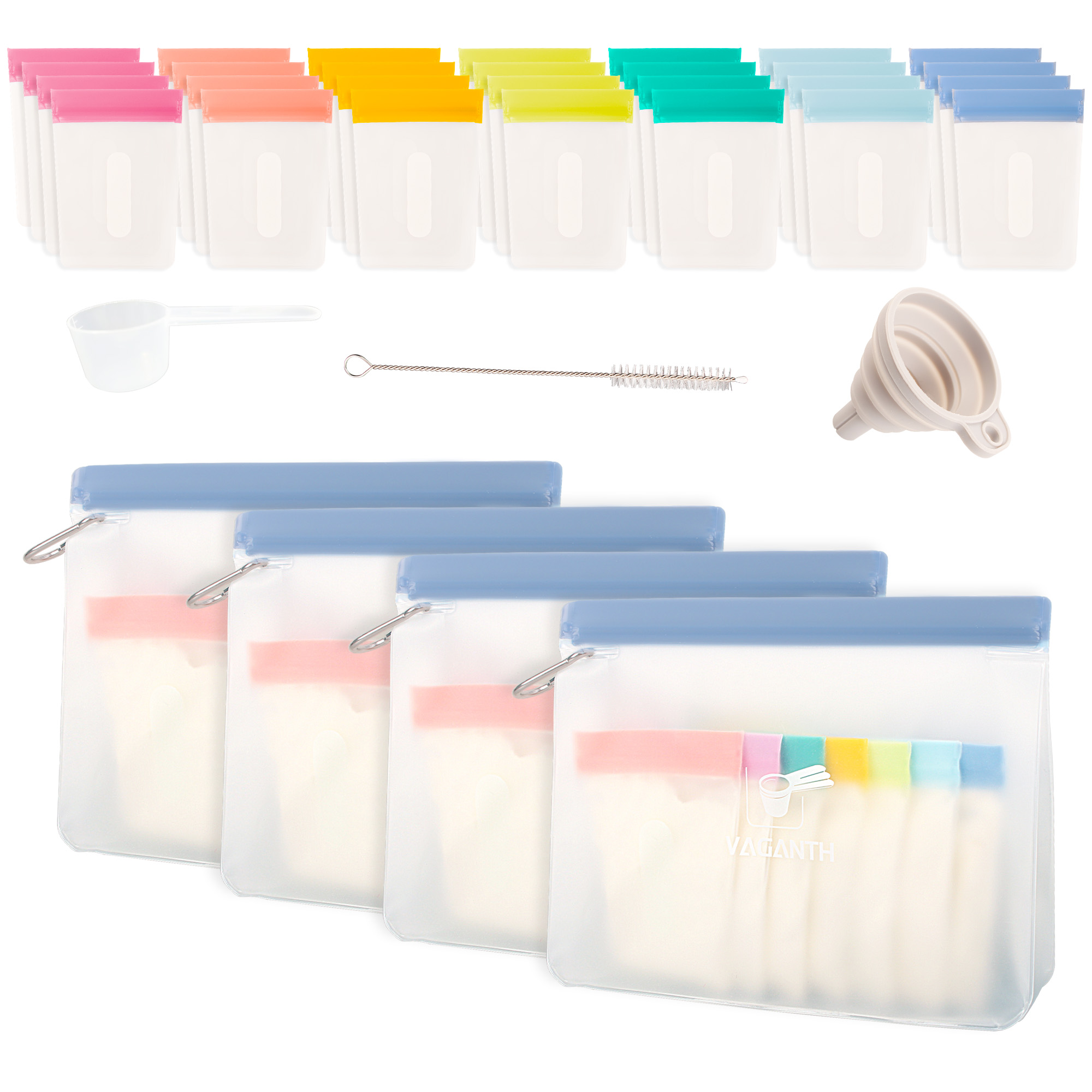 Reusable Protein Powder Container To Go, Protein Powder Travel Container Set, 4 pack