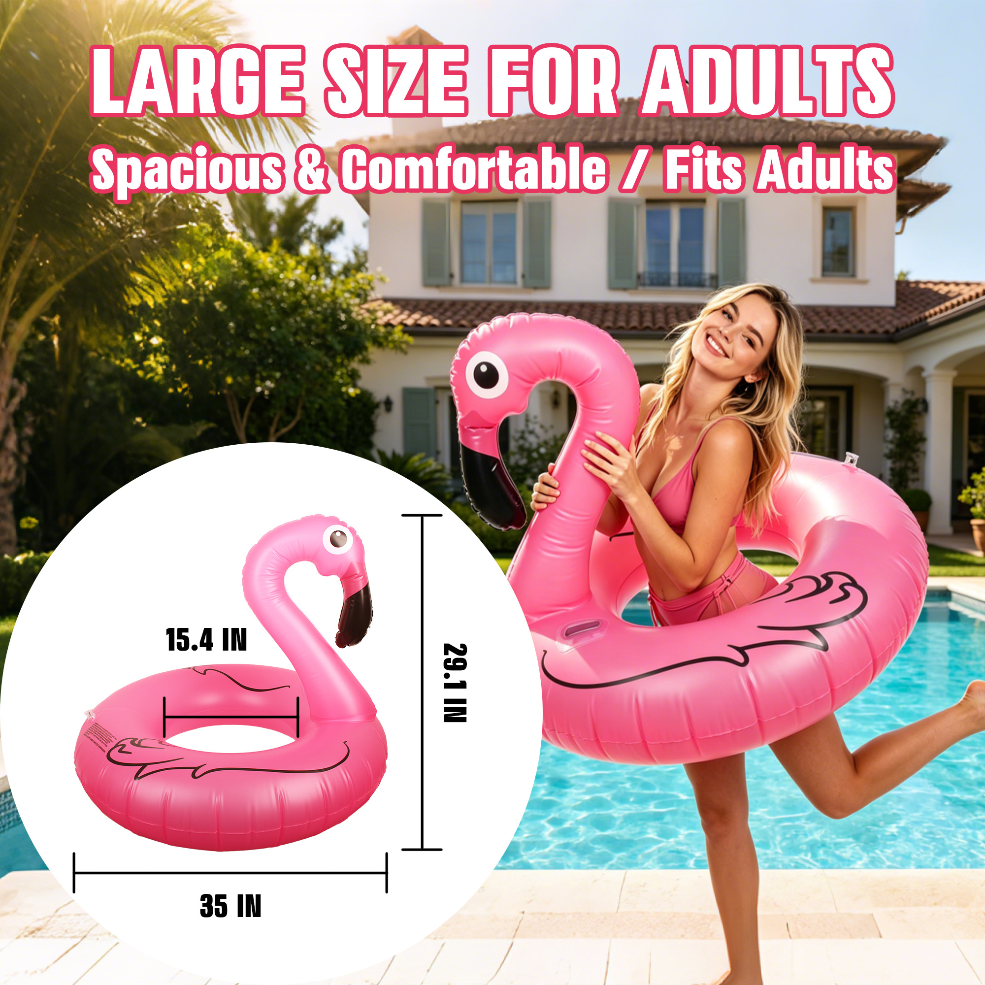 Solar Inflatable Swan Pool Floats with Lights, LED RGB Color Changing Light Up Pool Floats Adult, 42'' Large Swan Pool Floaties, Lake Floats Summer Pool Raft Lounge for Adults