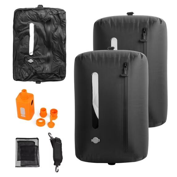 Farest Travel Vacuum Bags with Pump, IPX7 Waterproof Vacuum Storage Kit, Space Saver for Suitcase & Backpack - 2 Pack, 39L