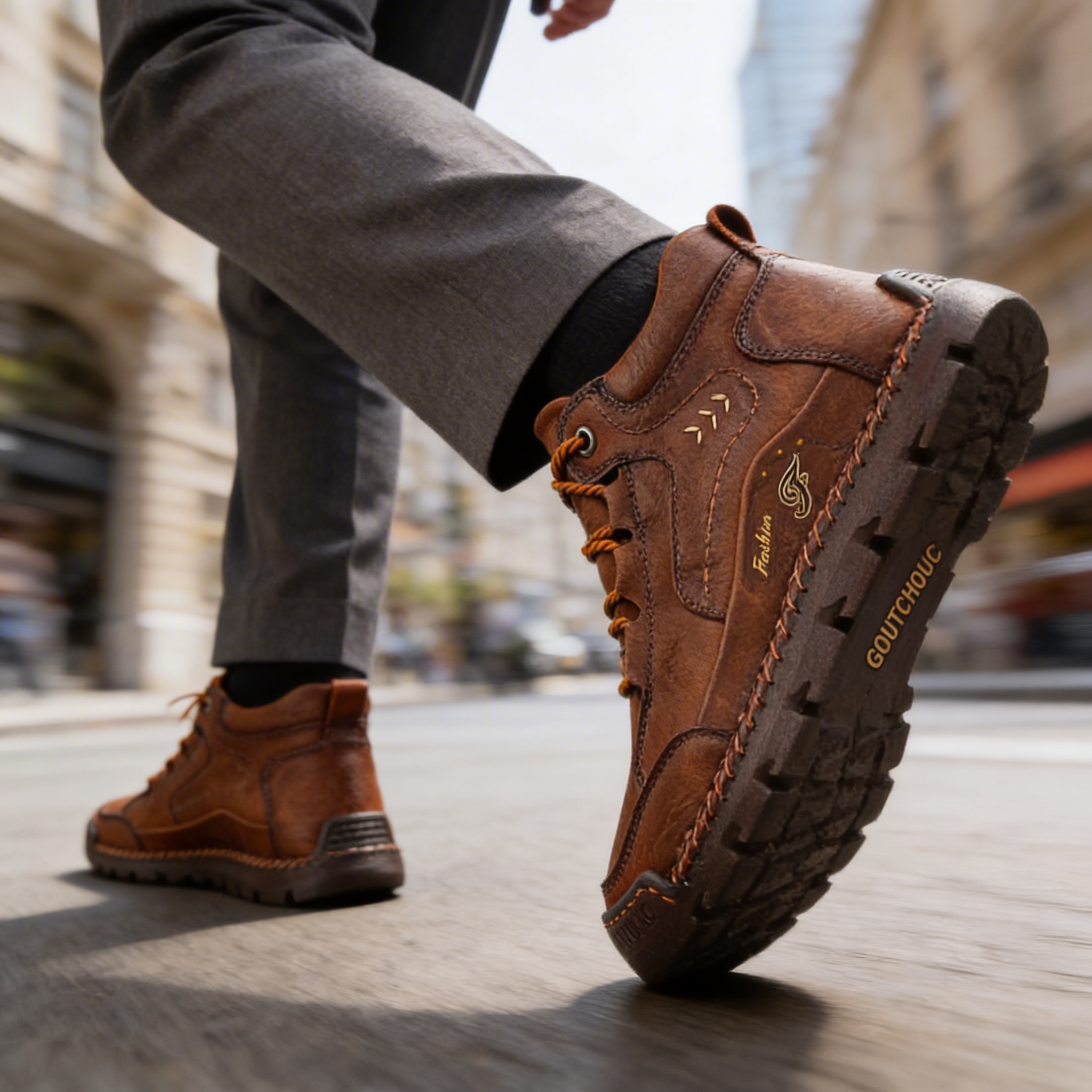 Detailed view of shoe interior and sole