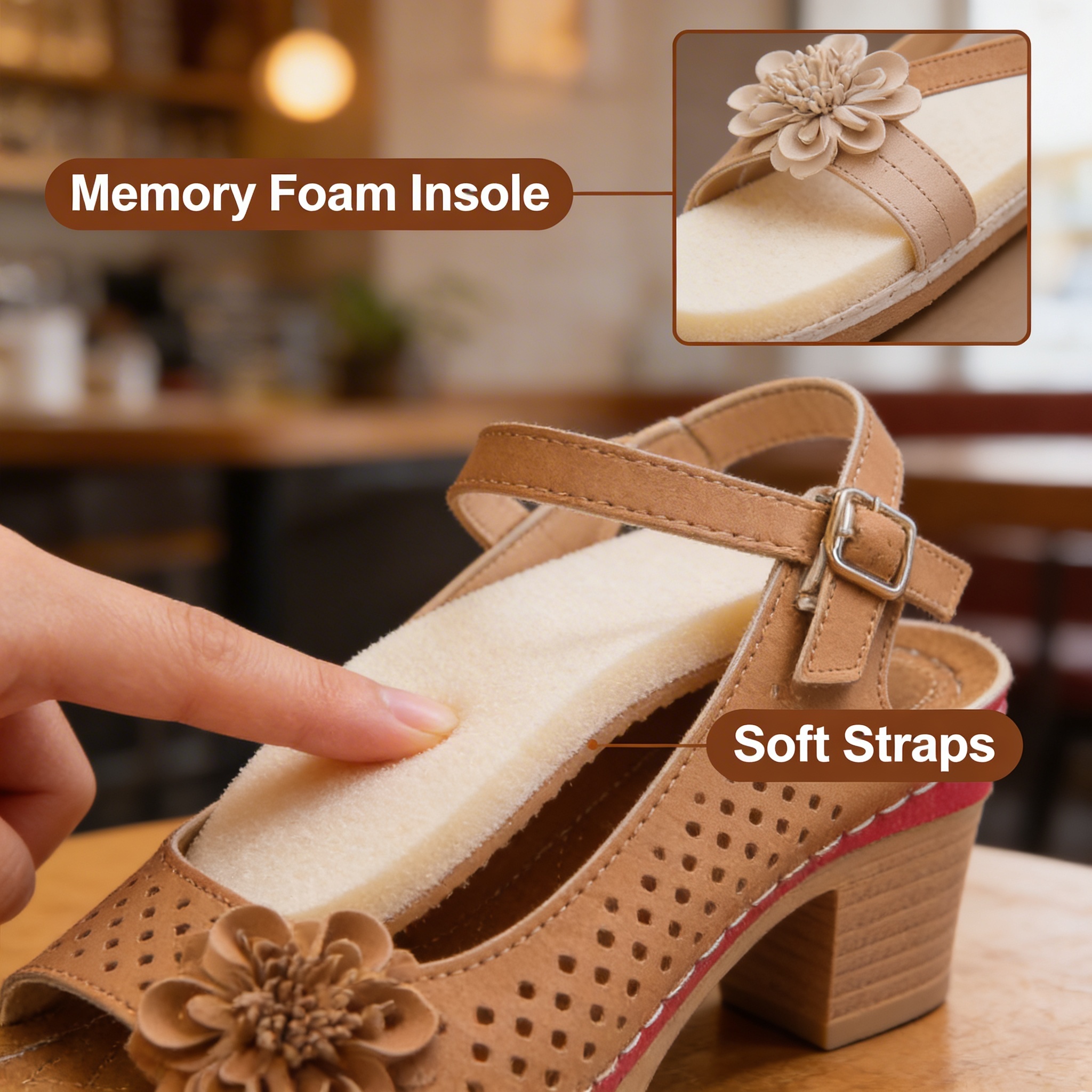 Secure & Adjustable Buckle