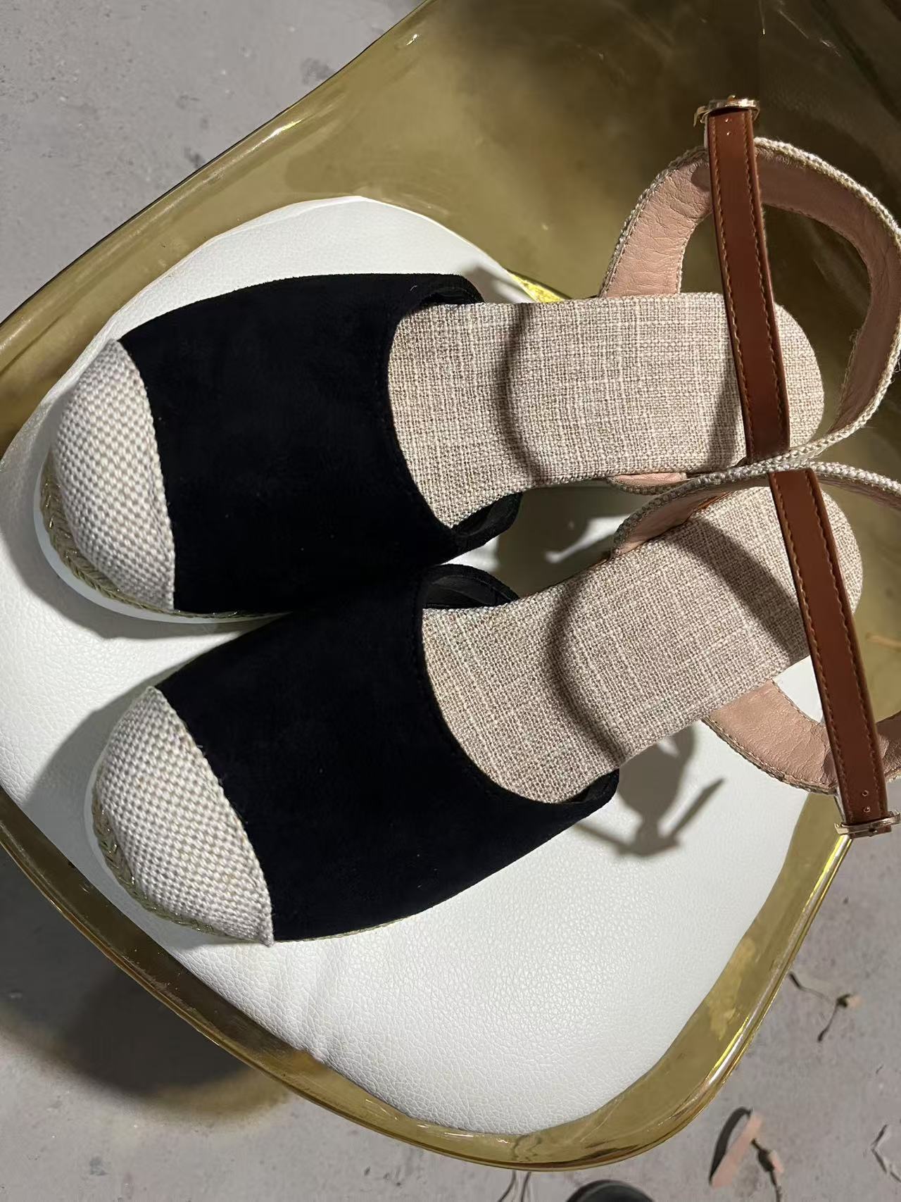 Lightweight Hemp Rope Braided Buckle Thick Sole Sandals